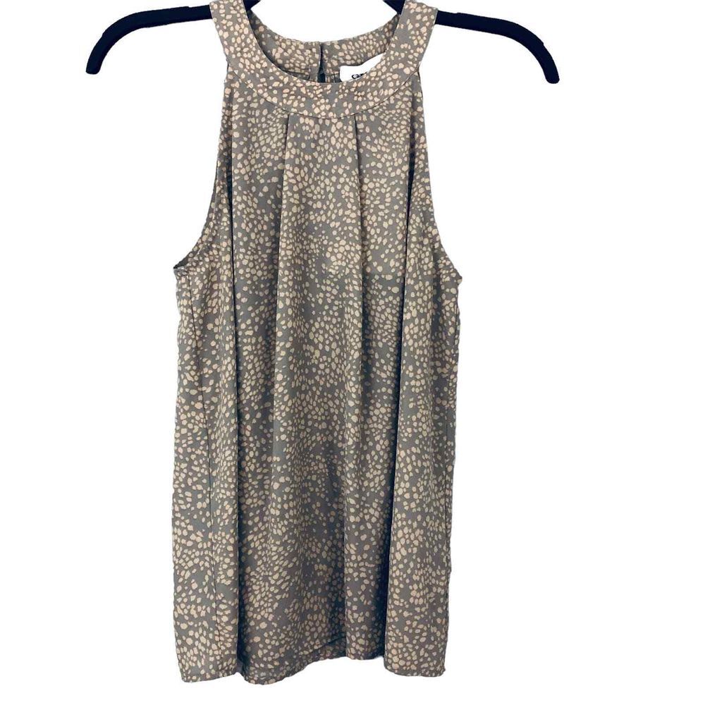 Gilli Womens‎ SZ S Gray and Blush Pink Abstract Flowy Sleeveless Top